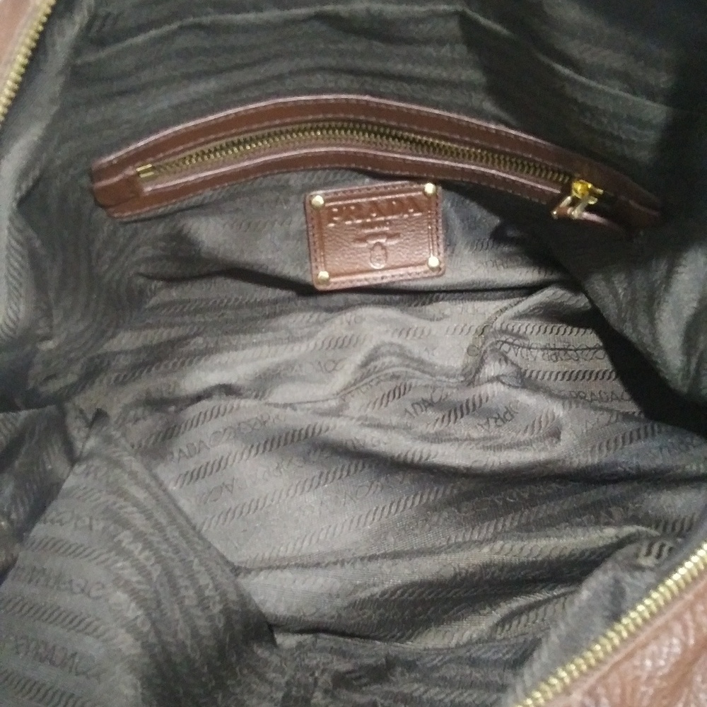 Vintage calf skin boho prada satchel - Picture 3 of 6
